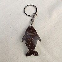 Coconut Shell Key Chain