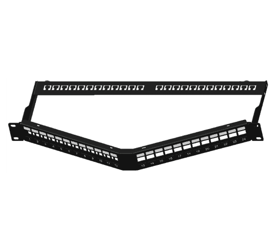 Digisol Channel SCS 24 Port, UTP, Angled Blank Patch Panel