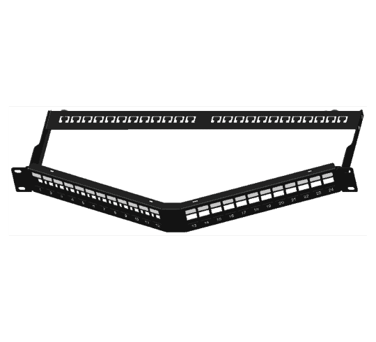 Digisol Channel SCS 24 Port, UTP, Angled Blank Patch Panel