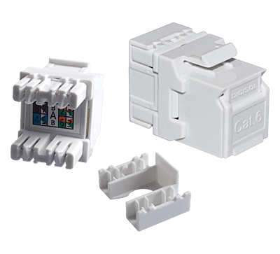 Digisol Channel SCS Keystone, Cat6 UTP, Punch Down, White Door