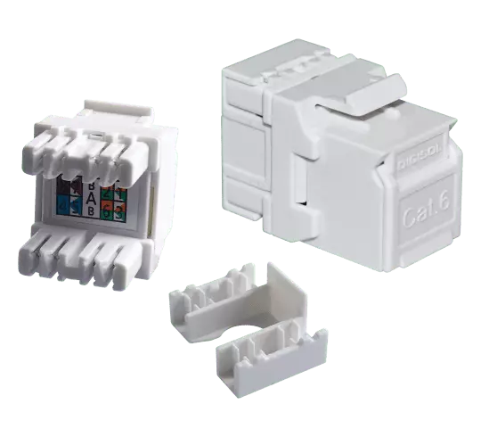 Digisol Channel SCS Keystone, Cat6 UTP, Punch Down, White Door