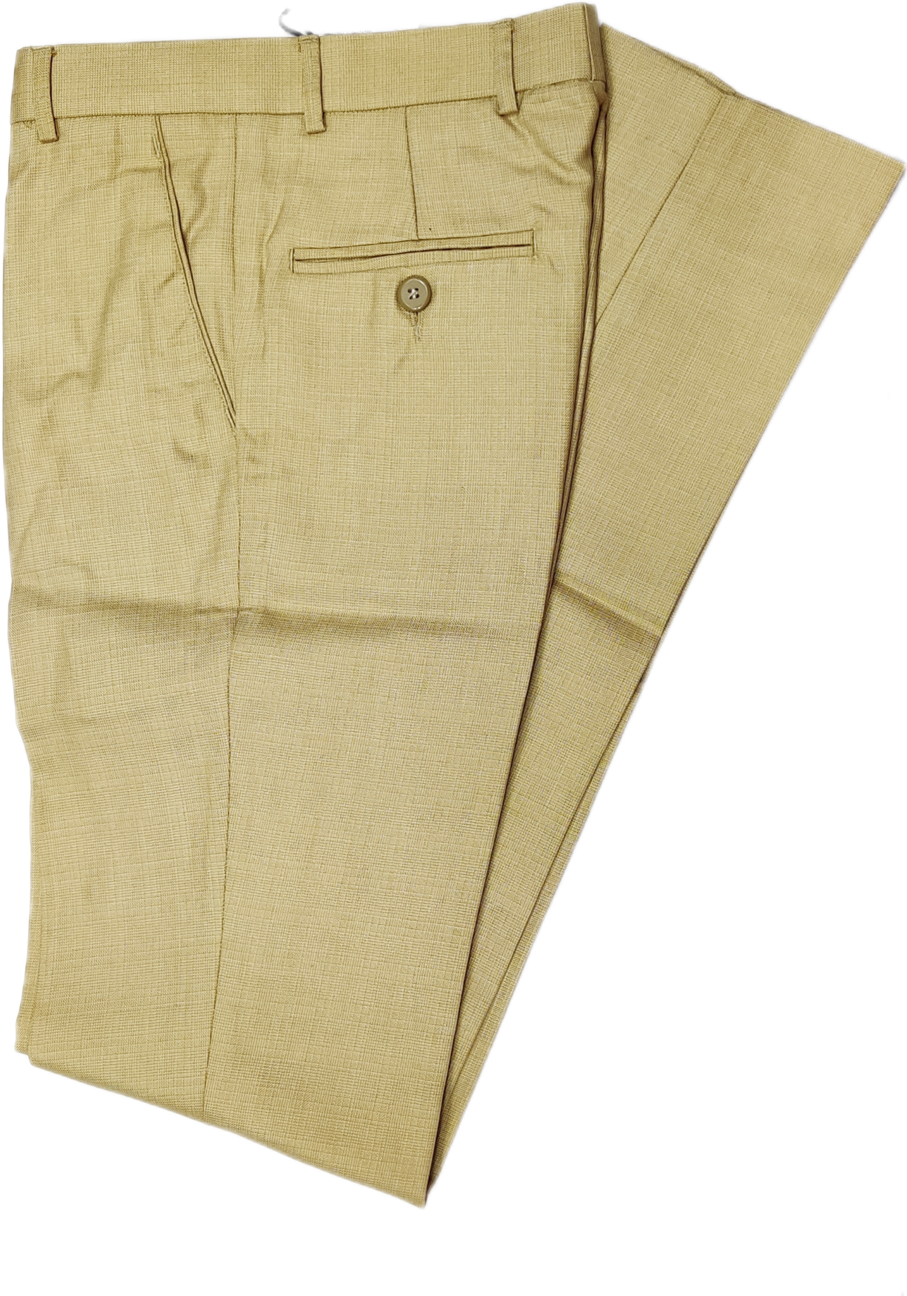 Khaki Self Design Pant
