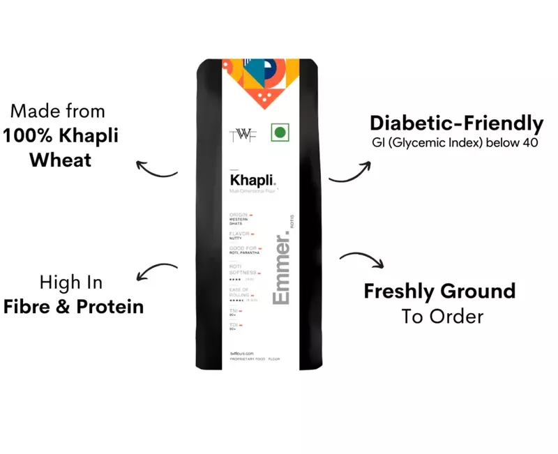 Khapli (Emmer) Flour 5 Kg - TWF