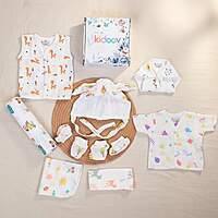 Hello World Baby Boy Clothing Gift Set - Muslin Cotton Essentials