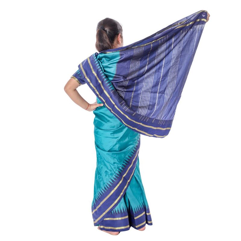 Kids Saree Fancy Dress Costume Firozi Kids Saree Fancy Dress Costume Firozi