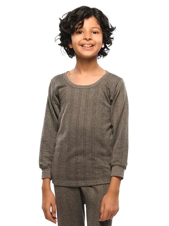 Lux Inferno Kids Thermal Top | Full Sleeves Round Neck Warm Innerwear | Boys & Girls Winter Wear
