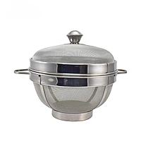 Granny kitchen Stainless Steel Fruit and Vegetable Basket with Lid