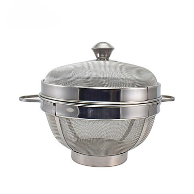 Granny kitchen Stainless Steel Fruit and Vegetable Basket with Lid