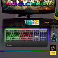 Ant Esports KM550 Gaming Keyboard & Mouse Combo – Rainbow Backlit | USB | 1 Year Warranty