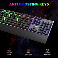 Ant Esports KM550 Gaming Keyboard & Mouse Combo – Rainbow Backlit | USB | 1 Year Warranty