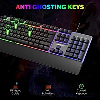 Ant Esports KM550 Gaming Keyboard & Mouse Combo – Rainbow Backlit | USB | 1 Year Warranty
