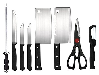 8 Piece knife Set Stainless Steel Pack of 1