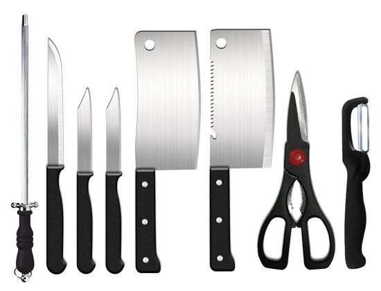 8 Piece knife Set Stainless Steel Pack of 1 8 Piece knife Set Stainless Steel Pack of 1
