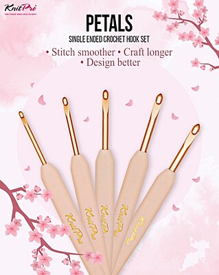 KnitPro Petals – Single-Ended Crochet Hook Set-Pre Order Only