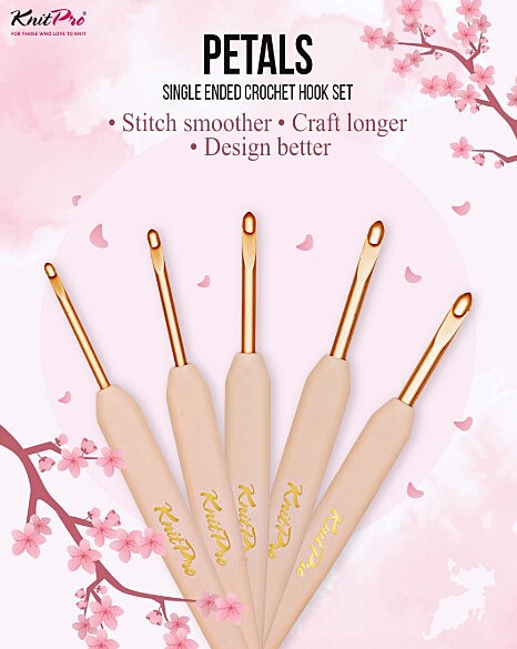 KnitPro Petals – Single-Ended Crochet Hook Set-Pre Order Only