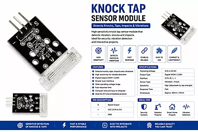 Knock Tap Sensor Module