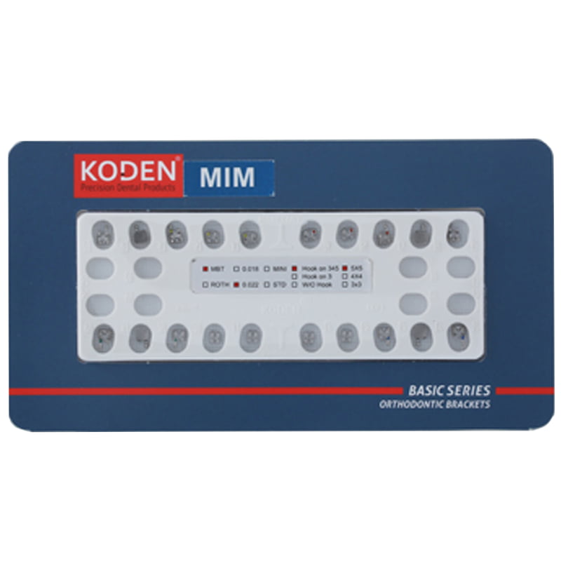 Koden Basic Series MIM MBT Metal Bracket Kits (Sandblasted)