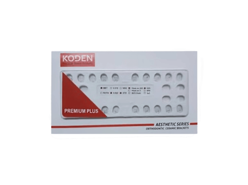 Koden Ceramic Brackets Premium Plus - Higher Grade Cermaic with Lined base