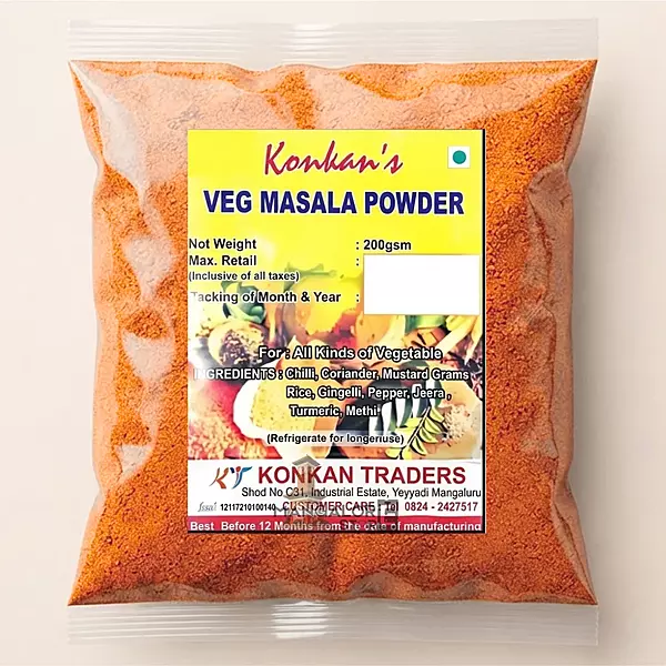 Konkan’s Veg Masala Powder | Authentic Vegetable Spice Blend – 200g