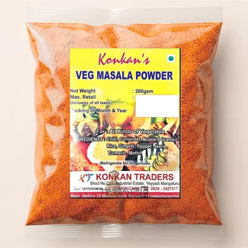 Konkan’s Veg Masala Powder | Authentic Vegetable Spice Blend – 200g