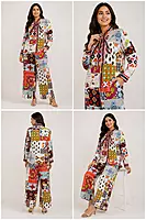 Korean Special digital design colourful soft cordset