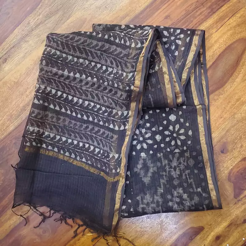 Cotton Kota Doria Dabu Dupatta #1
