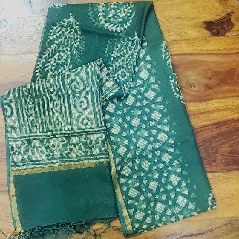 Cotton Kota Doria Dabu Dupatta #3