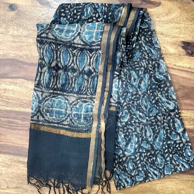 Cotton Kota Doria Dabu Dupatta #7