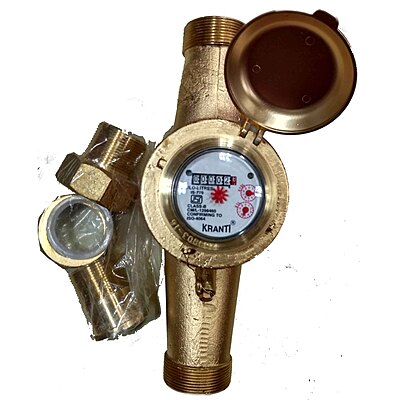 Kranti Water Meter KBMG Multi Jet Cold Brass Screwed