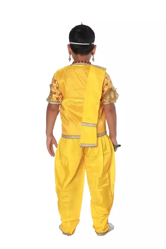 Lord Krishna Fancy Dress Costume Yellow Lord Krishna Fancy Dress Costume Yellow