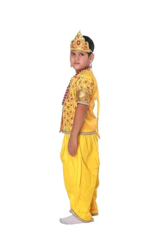 Lord Krishna Fancy Dress Costume Yellow Lord Krishna Fancy Dress Costume Yellow