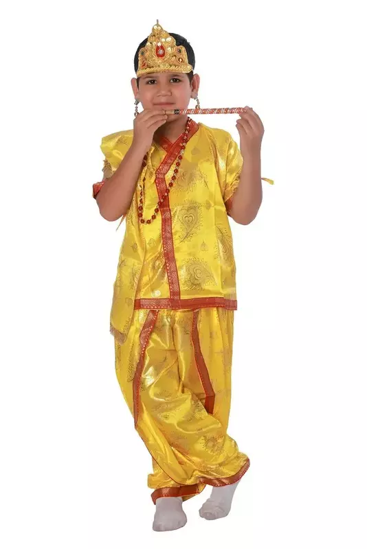 Krishna Fancy Dress Costume Japanese Satin