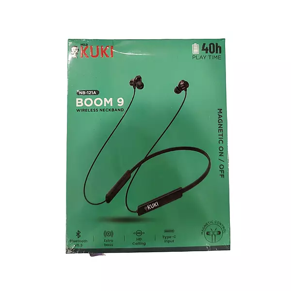 Hello Kuki Boom 9 NB-121A Wireless Neckband – Bluetooth Audio | Deep Bass | Music & Calls