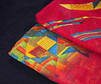 Kulfi Georgette Urban Red