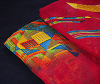 Kulfi Georgette Urban Red