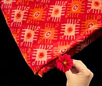 Kulfi Georgette Lal Zafrani