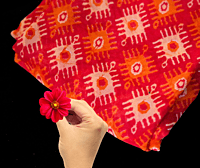 Kulfi Georgette Lal Zafrani