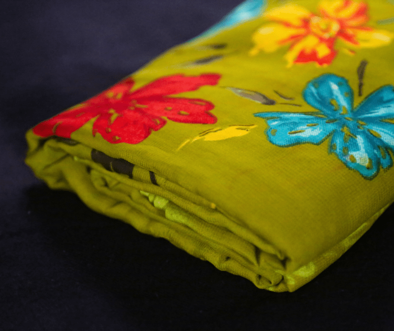 Kulfi Georgette Green & Tulip Kulfi Georgette Green & Tulip