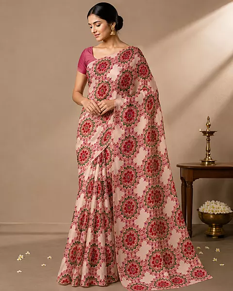 Kumudini | NAVA JYOTI Organza Saree