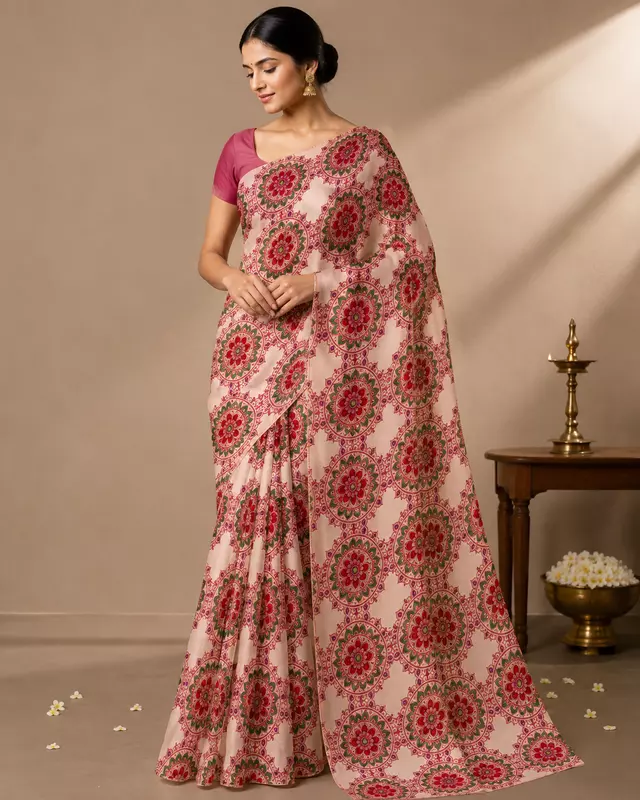 Kumudini | NAVA JYOTI Organza Saree