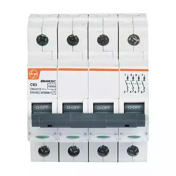 L&T -MCB 4P-63A