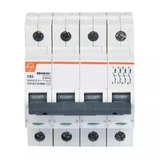 L&T -MCB 4P-63A