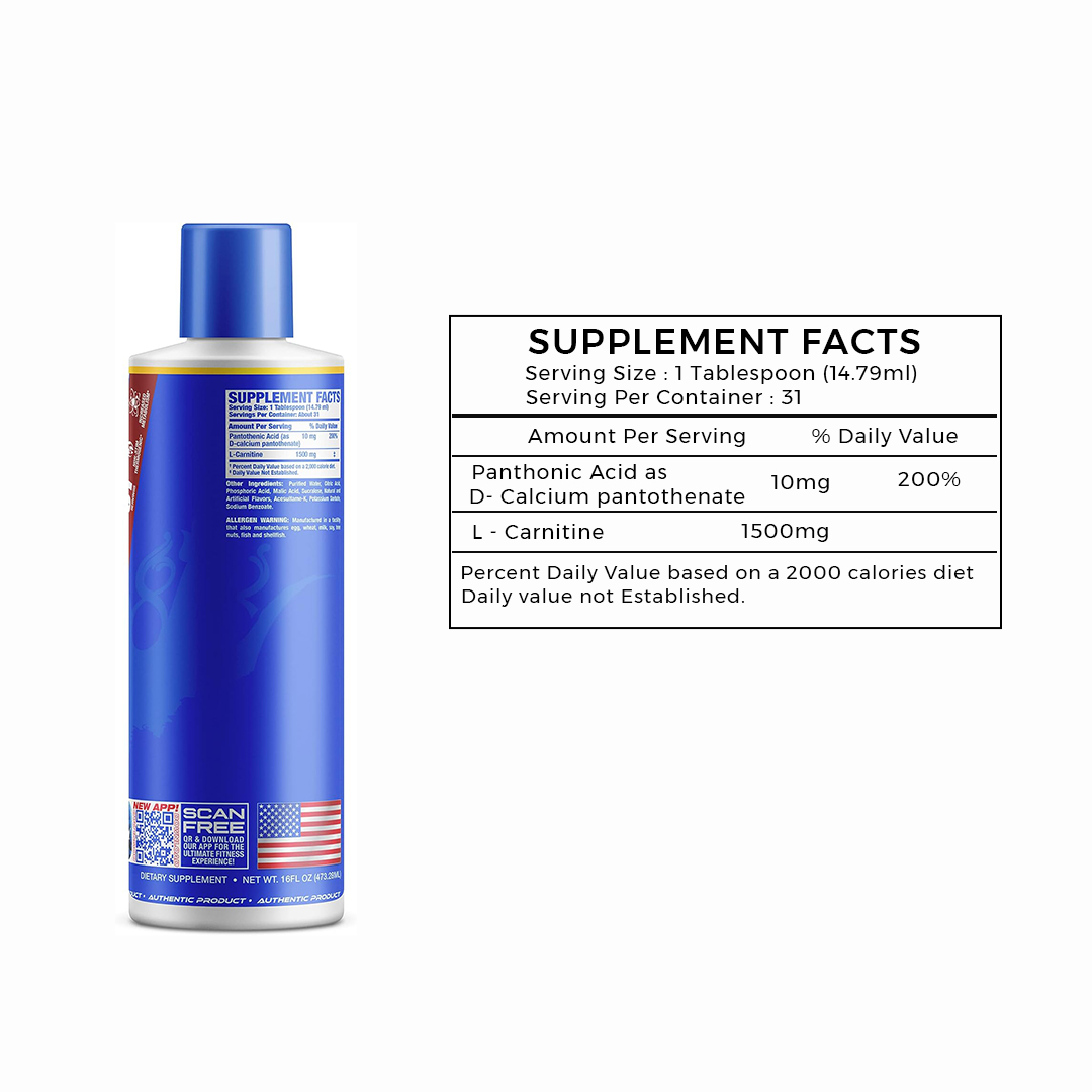 RONNIE COLEMAN L-CARNITINE LIQUID 1500 MG