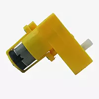 100 RPM L-Shape Single Shaft BO Geared DC Motor – 3V–12V Battery Operated Robot Motor