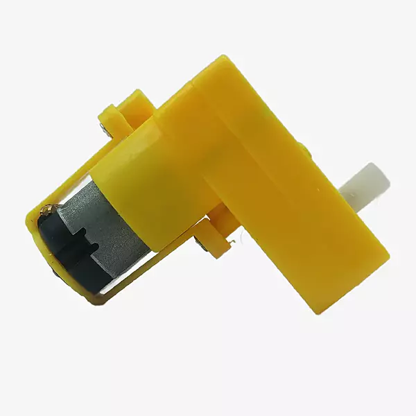 100 RPM L-Shape Single Shaft BO Geared DC Motor – 3V–12V Battery Operated Robot Motor