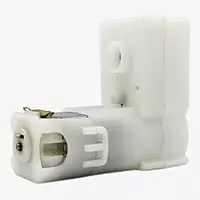 100 RPM L-Shape Single Shaft BO Geared DC Motor – 3V–12V Battery Operated Robot Motor