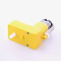 100 RPM L-Shape Single Shaft BO Geared DC Motor – 3V–12V Battery Operated Robot Motor