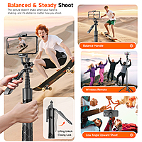 L16-TT Selfie Stick + Tripod with Remote Control