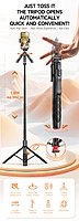 L16-TT Selfie Stick + Tripod with Remote Control