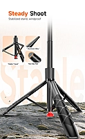 L16-TT Selfie Stick + Tripod with Remote Control